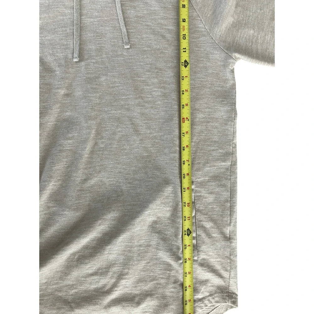 Pacsun Longer Fit Hoodie Beige Raglan Sleeve Pullover Casual Comfy - Picture 7 of 8